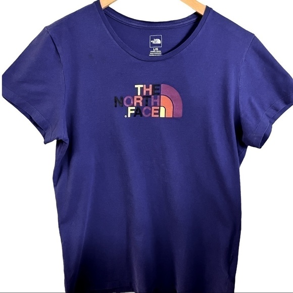 THE NORTH FACE graphic WOMEN'S SHORT SLEEVE TEE size large - Picture 1 of 4